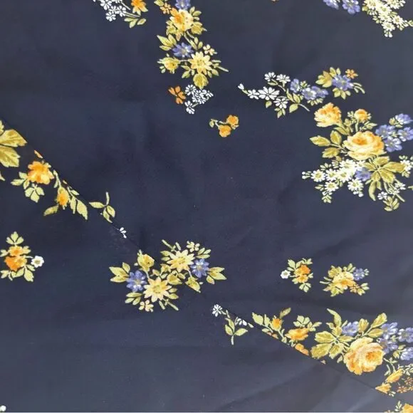 Reformation Floral Maxi Dress - Navy and Yellow - Picture 8 of 13